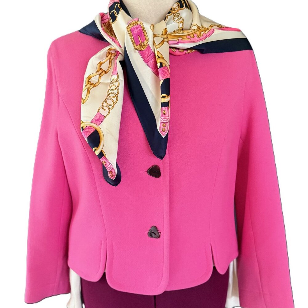 Designer, HERO de Paris jacket, pure wool, hand finished tailoring, pink